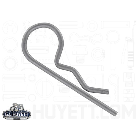 Huyett Hair Cotter Pin, 0.03 in Dia, 19/32 in L, Stainless Steel BPS-2101/D